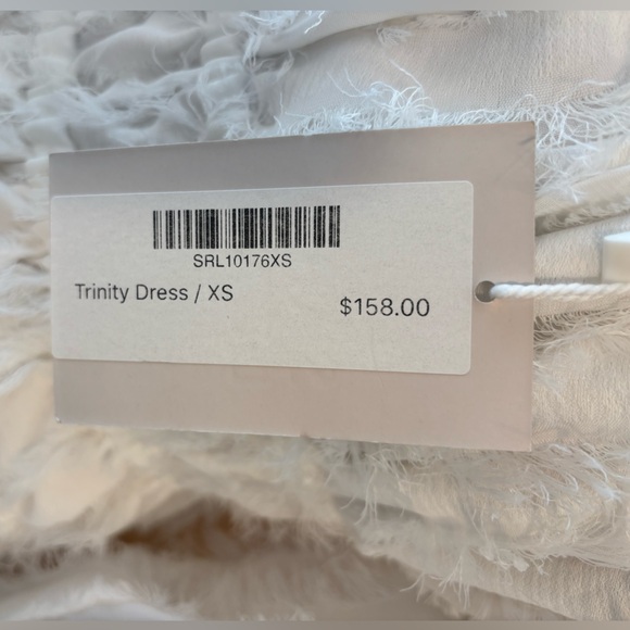 NWT Sabo Luxe Trinity Dress XS White Boho Puff Sleeve Mini - Picture 7 of 10